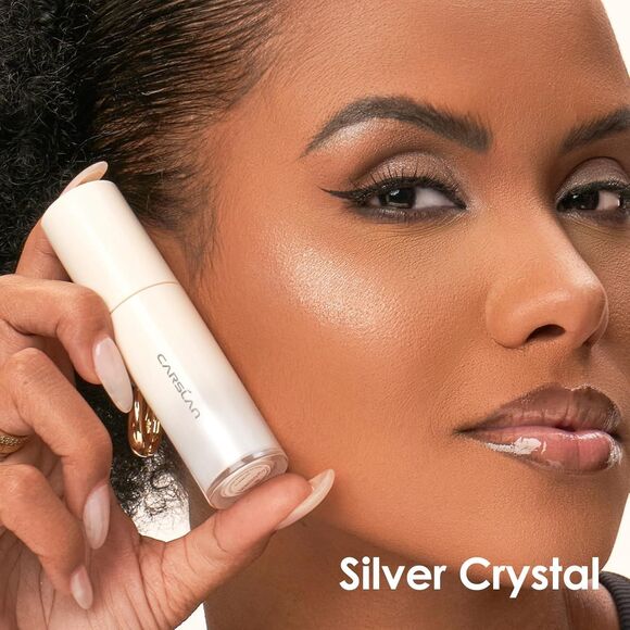 Carlson 3D Liquid Highlighter Makeup Shimmer Contour Stick 01 Silver Crystal - Picture 2 of 13